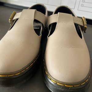 Dr. Martens Beige Leather Shoes